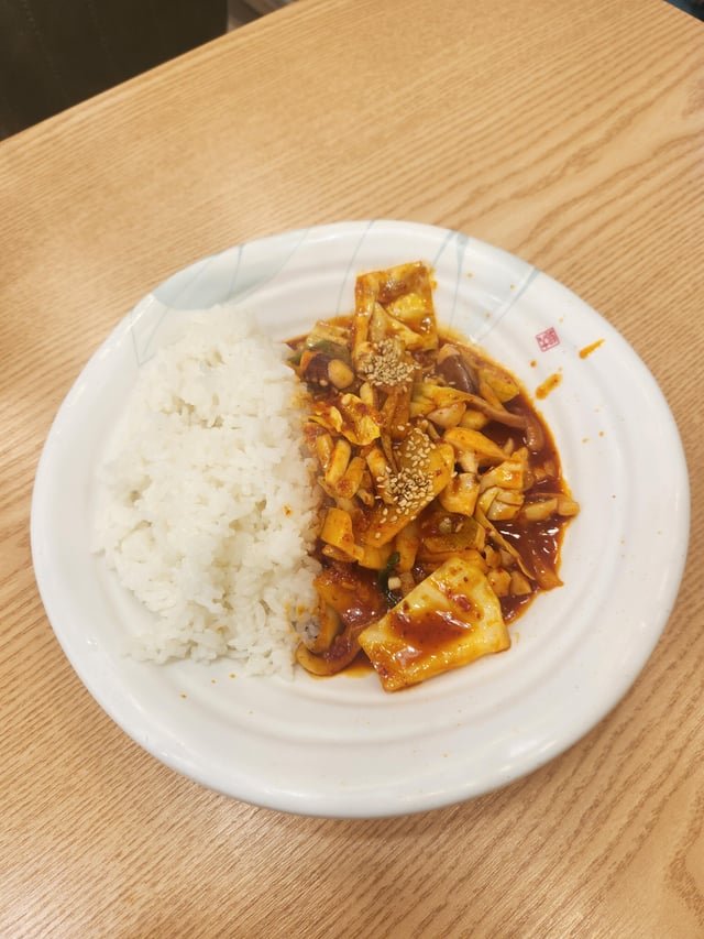 Ojingeo deopbap(Spicy squid over rice)