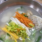 Dried pollack and rice cake dumpling soup on a cold winter day. ^^