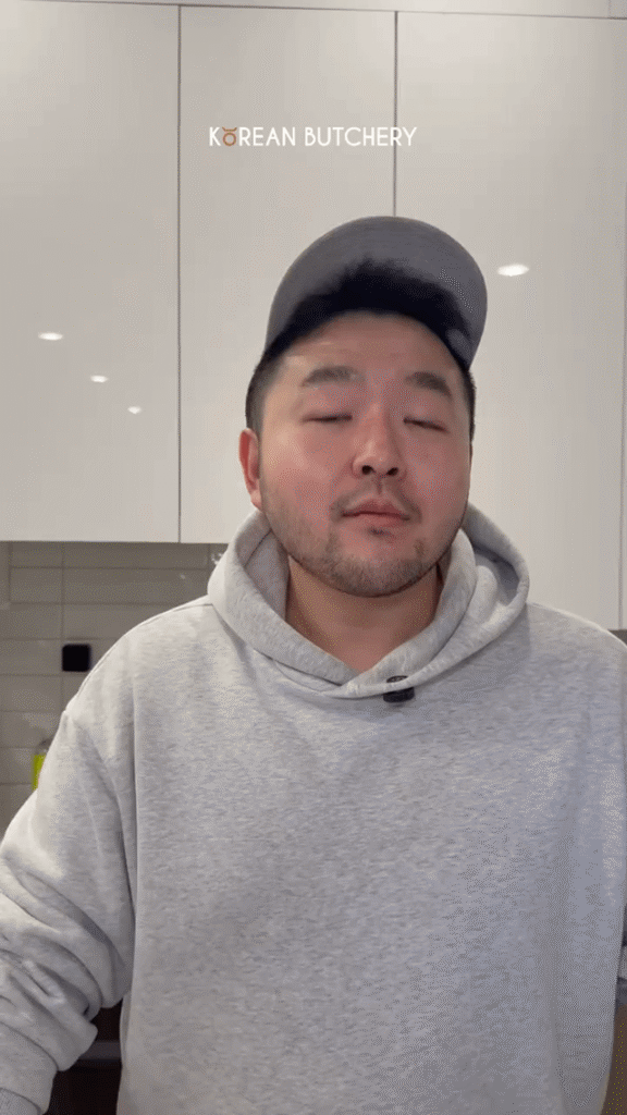 Thinly sliced oxtail from Korean Butchery in Queens, NY