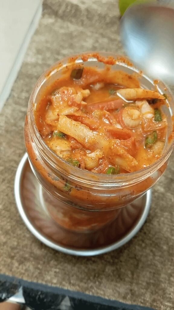 Kimchee is too “sharp” and runny+spicy
