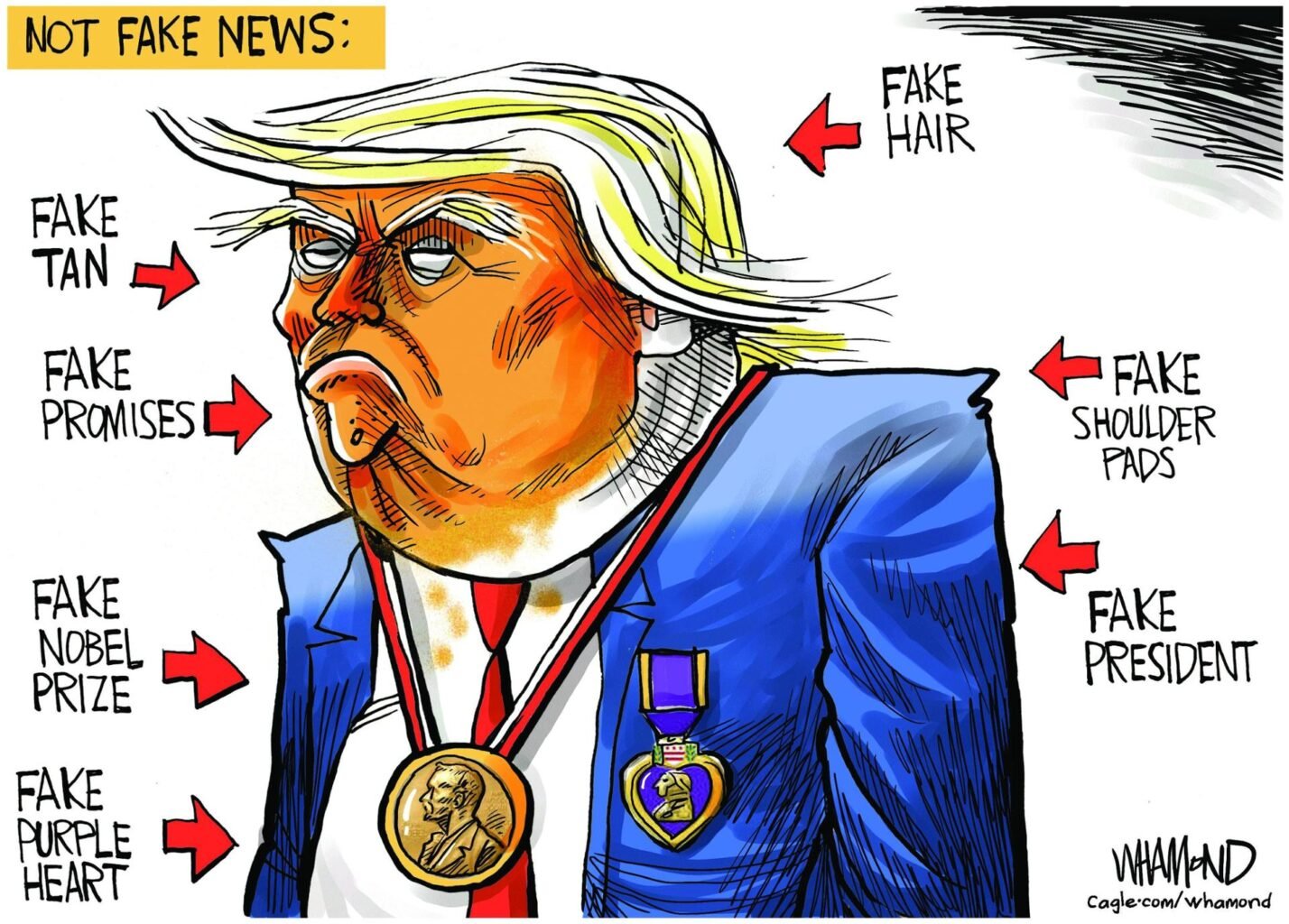 Trump accepts fake Nobel Prize