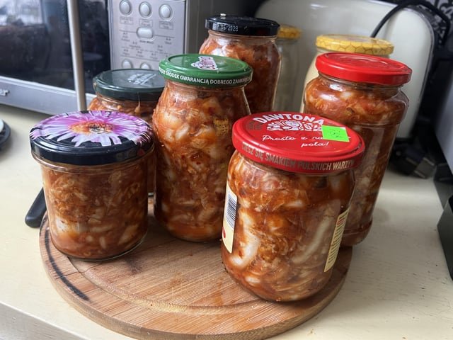 Made my own kimchi today!