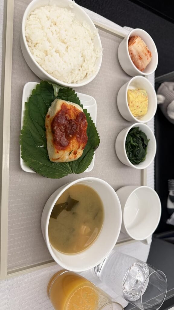 Korean air line food