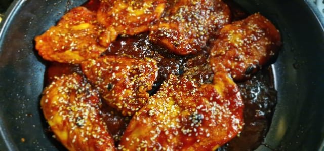 Honey and garlic chicken breasts