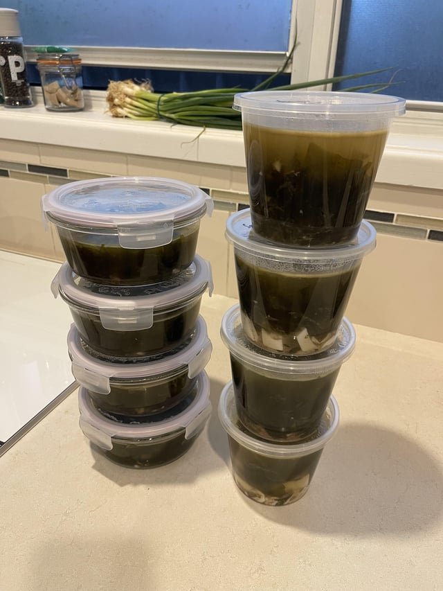Miyeokguk meal prep