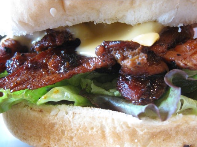 Korean Spicy Pork on Sesame Seed Bun