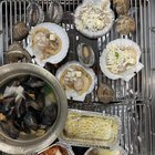 Korean-style Clam BBQ in Busan, South Korea