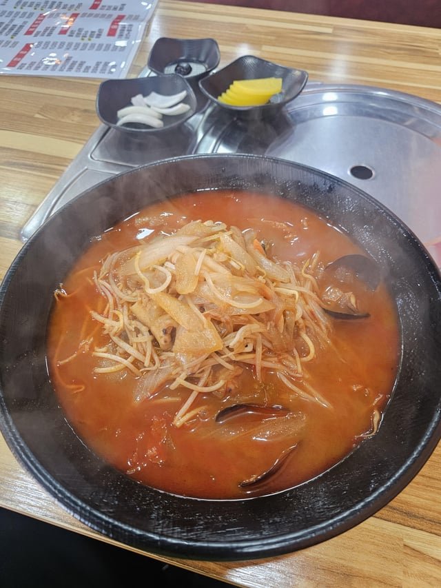 When it’s cold in Korea, jjambong is the best.