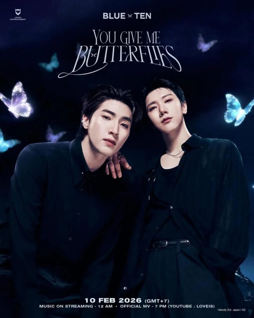 TEN (NCT/WayV) & Blue Pongtiwat – Single: You Give Me Butterflies (Main Concept Photos)
