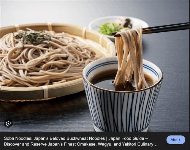 (I know this is blasphemy) I love Korean Mul Naengmyun cold noodles. I also love Japanese Soba cold noodles. I also love to make Korean Mul Naengmyun using Japanese Soba noodles, it’s great! Anyone else try Mul Naengmyun but with Soba Noodles? – Not my photo