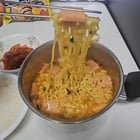 Jin Ramyun (Mild) with canned ham