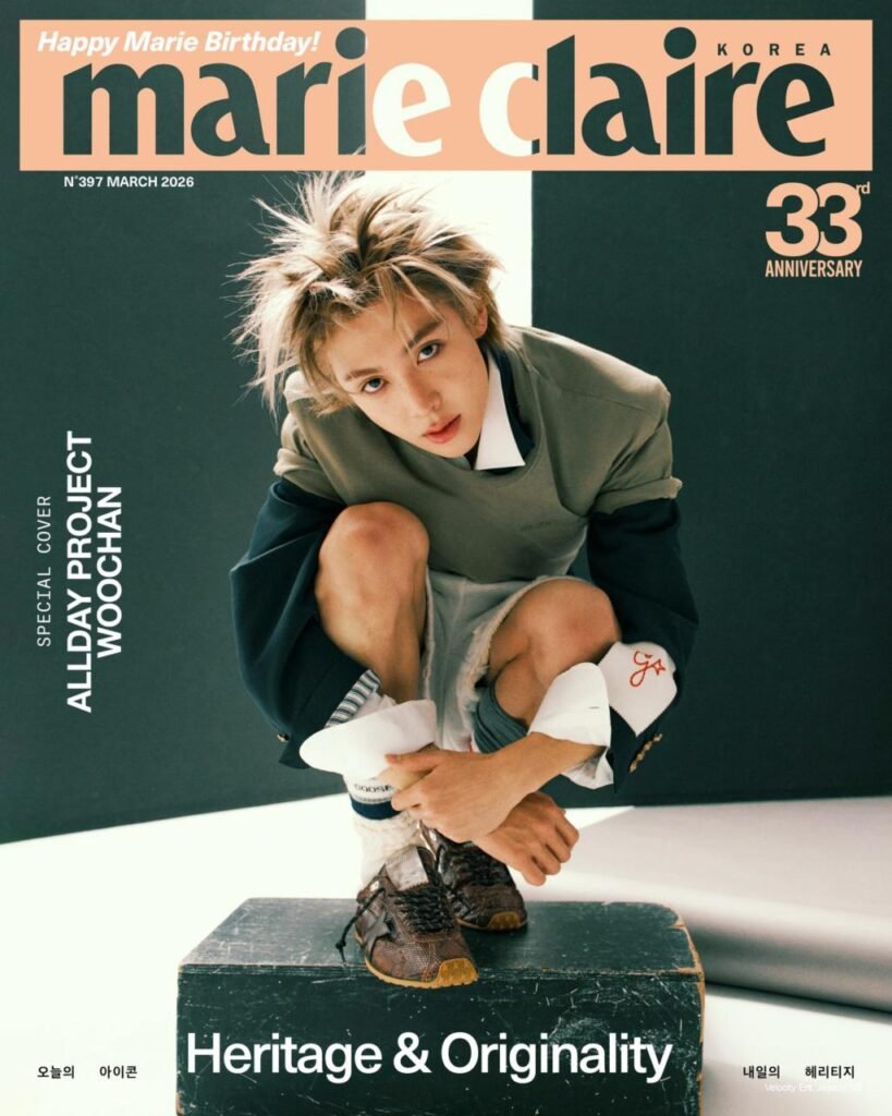 Woochan of ALLDAY PROJECT: In Marie Claire Korea, Rewriting the Rhythm of Independence