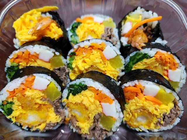 Mixed kimbap