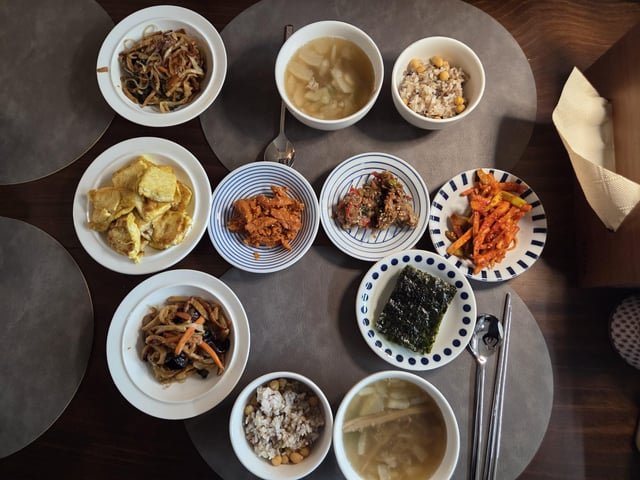 This is what Korean family dinner looks like