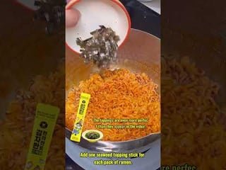I turned a spicy Korean ramen noodle recipe into a song 😂