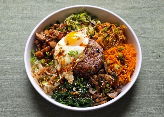 Brown Butter Gochujang Bibimbap inspired by Bon Appétit Your Majesty