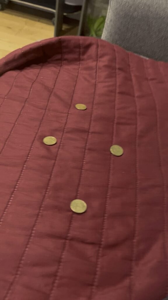 Italian guy struggling with Gonggi…I don’t have the stones, so I’m using Euro coins on a sofa. Please be kind to my technique!