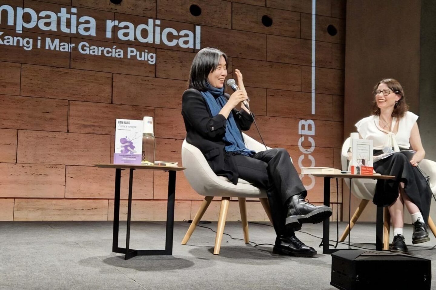 Han Kang meets readers in Barcelona in first public event since Nobel Prize win
