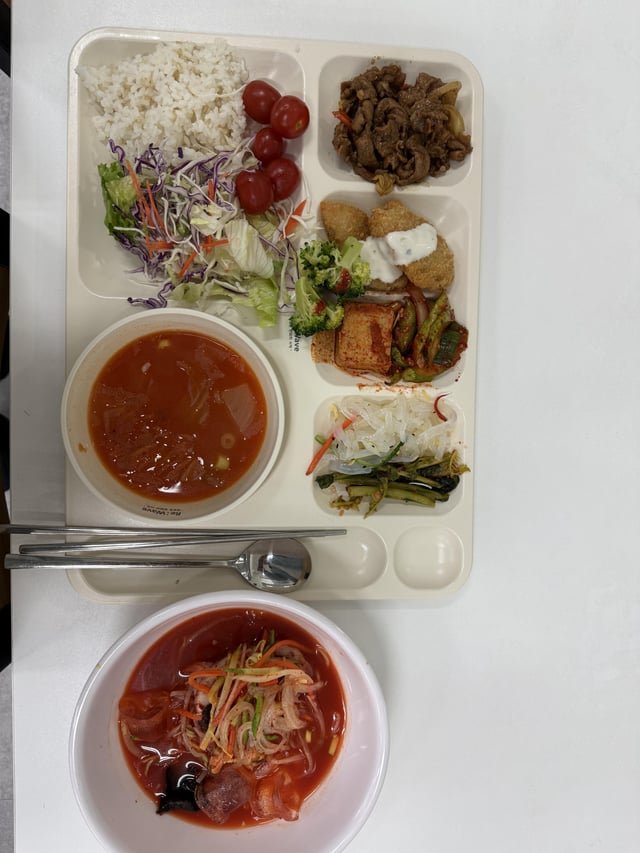 Cold Jjamppong & Brown Rice Tray Meal