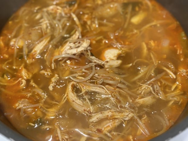 Korean Life in Alaska : Spicy chicken soup (dakgaejang) using Costco rotisserie chicken