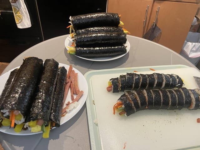 I made a ton of gimbap lol