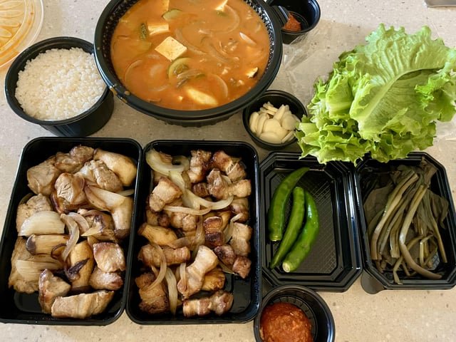 Ordered some Samgyeopsal for supper