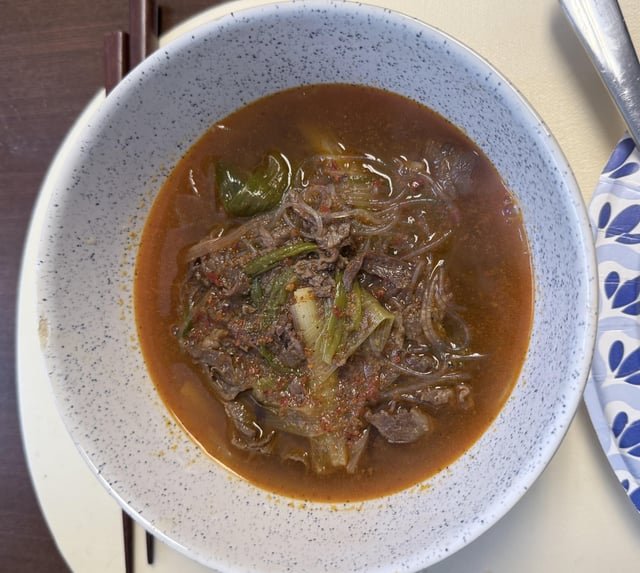 Yukgaejang is actually so easy to make at home! Here is a pic of my first try