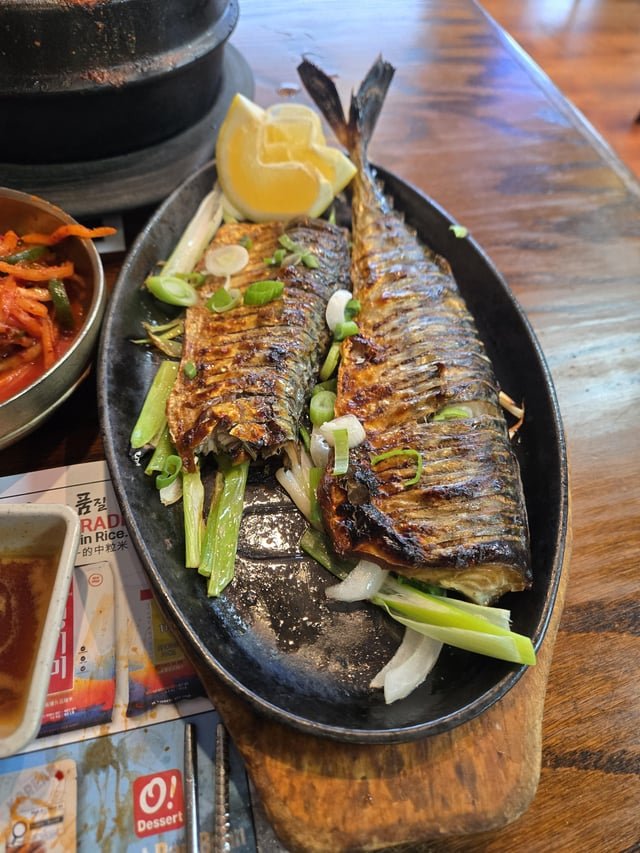 Mackerel at Korean restaurant in New Jersey