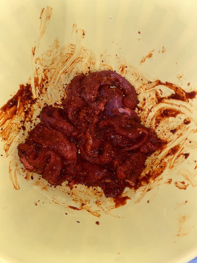 Update: marinating my spicy beef bulgogi!