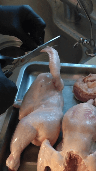 Making North Korean Style Steamed Chicken