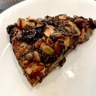 Homemade nut and seed rice cake