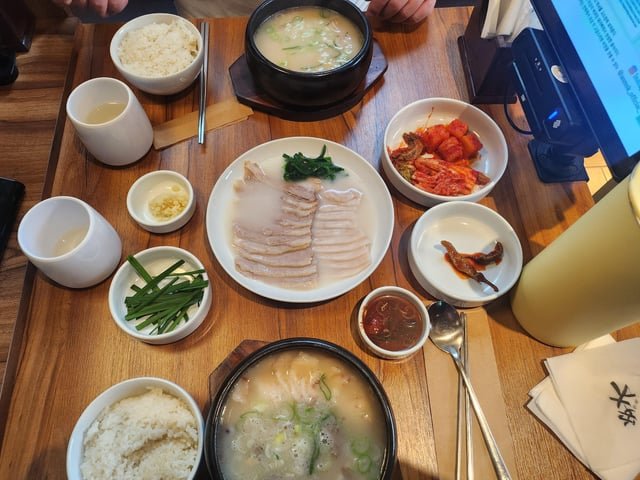 Pork gukbap for lunch