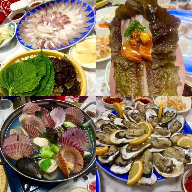 Took a train to Busan, had to grab some fresh seafood!
