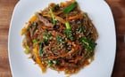 Japchae. A one pan meal made this super easy and delicious.