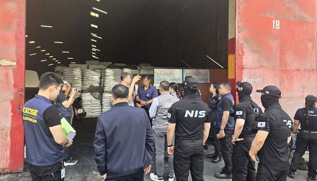 Korea’s NIS Raids Thailand Drug Warehouses, Seizes 50 Tons of Narcotics Materials