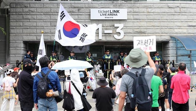 Revote protest in Seoul shifts toward conservative ‘election fraud’ stance
