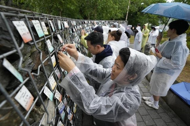 A wall of nametags at a South Korean park testifies to adoptees’ longing for their birth mothers