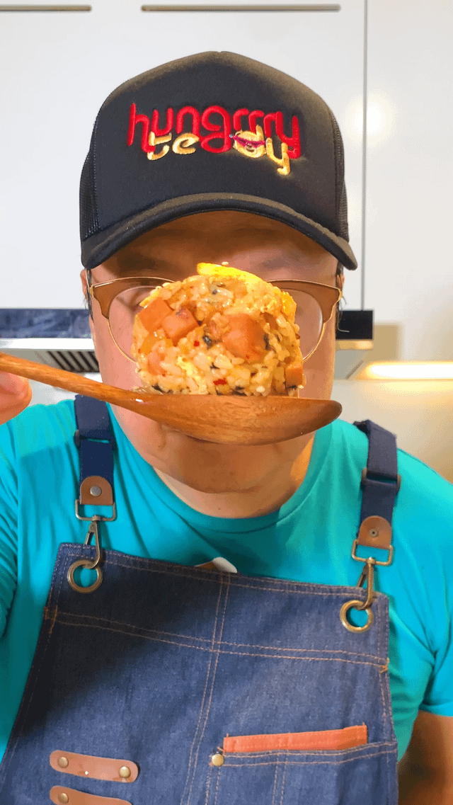 Crispy Spam, Kimchi, & Egg Rice Balls (Jumeokbap)