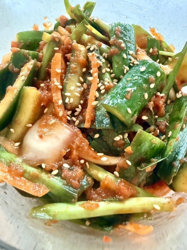 Spicy Korean cucumber salad