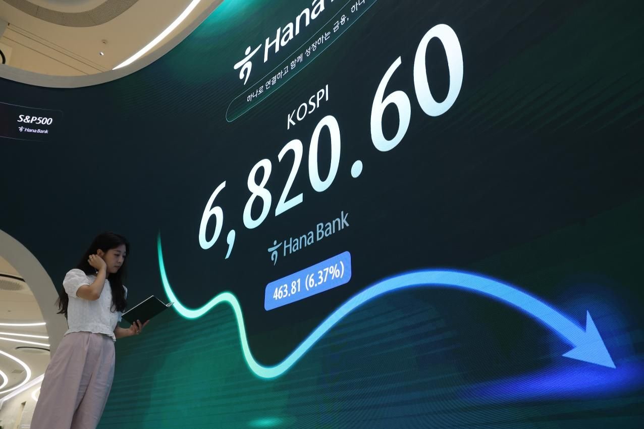 KOSPI tumbles back below 7,000 in ‘Black Thursday’ rout