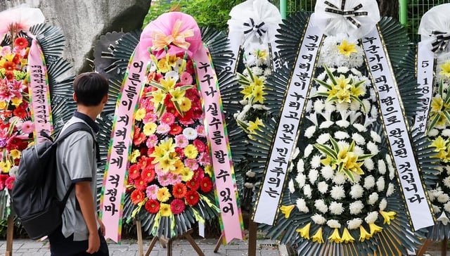 Rest in protest: How funeral wreaths became Korea’s weapon of dissent