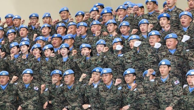 South Korea holds ceremony for final Dongmyeong peacekeeping unit contingent in Lebanon
