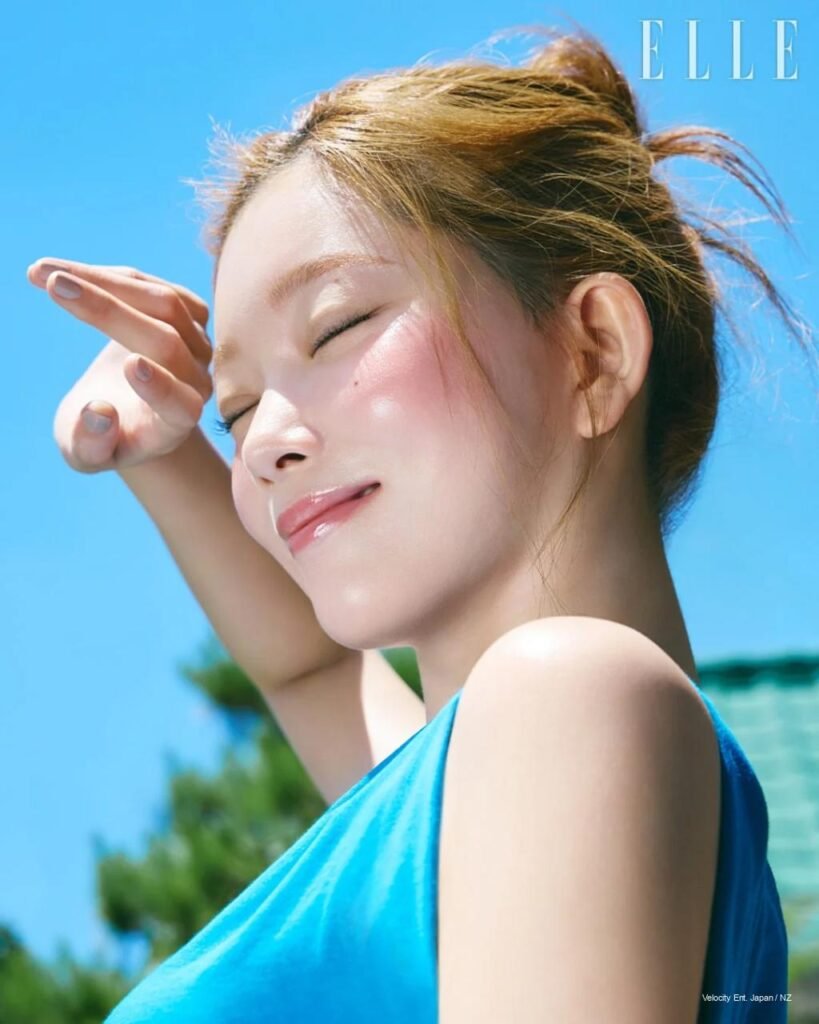 Tsuki Shines in ELLE Korea’s Sunlit Fashion Frame